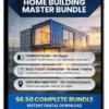 container home building master bundle on iPad showing modern container house with three component descriptions and pricing