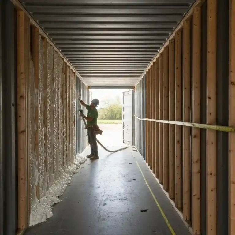 how wide is a container home interior dimensions and framing